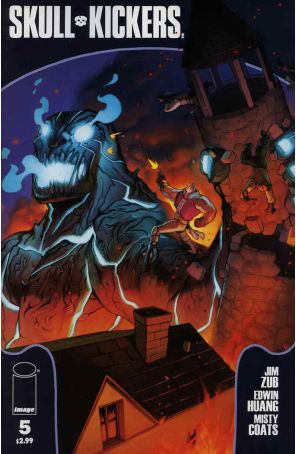 Skullkickers 5 published by Image with cover art by Edwin Huang