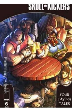 Skullkickers 6 published by Image with cover art by Edwin Huang