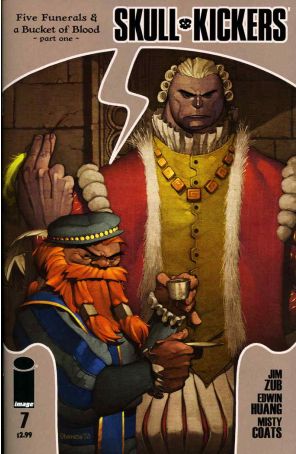 Skullkickers 7 published by Image with cover art by Chris Stevens