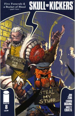 Skullkickers 8 published by Image with cover art by Chris Stevens