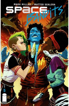 Space Bandits 5A published by Image with cover art by Matteo Scalera