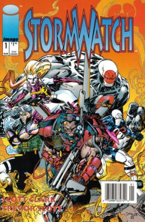 StormWatch 1 (Newsstand) published by Image with cover art by Jim Lee