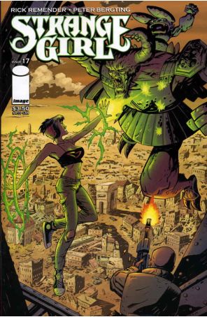 Strange Girl 17 published by Image with cover art by Peter Bergting