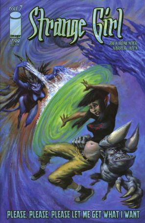Strange Girl 7 published by Image with cover art by Bret Blevins