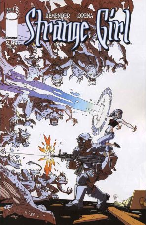 Strange Girl 8 published by Image with cover art by Andy Kuhn