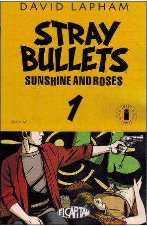 Stray Bullets: Sunshine And Roses 1A published by Image with cover art by David Lapham