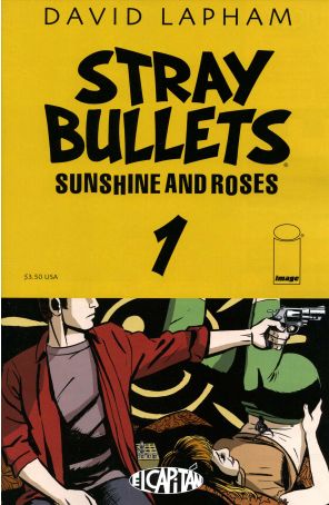 Stray Bullets: Sunshine And Roses 1 published by Image with cover art by David Lapham