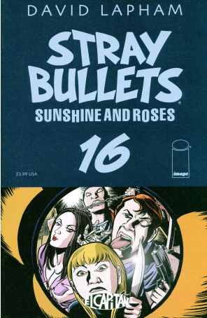 Stray Bullets: Sunshine And Roses 16 published by Image with cover art by David Lapham