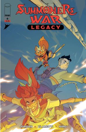 Summoner's War: Legacy 6 published by Image with cover art by Luca Claretti