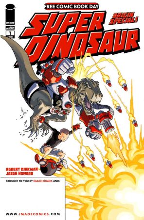 Super Dinosaur: Origin Special FCBD 1 published by Image with cover art by Jason Howard
