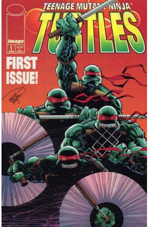 Teenage Mutant Ninja Turtles (3rd Series) 1 published by Image with cover art by Erik Larsen