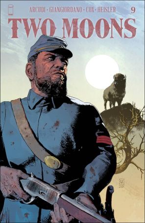 Two Moons 9A published by Image with cover art by Valerio Giangiordano, Giovanna Niro