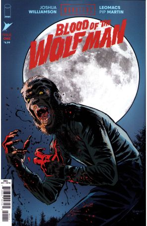 Universal Monsters: Blood of the Wolf Man 1A published by Image with cover art by Leomacs, Pip Martin