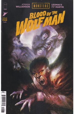 Universal Monsters: Blood of the Wolf Man 4F published by Image with cover art by Martin Simmonds