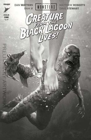 Universal Monsters: Creature From the Black Lagoon Lives! 1D published by Image with cover art by Joshua Middleton