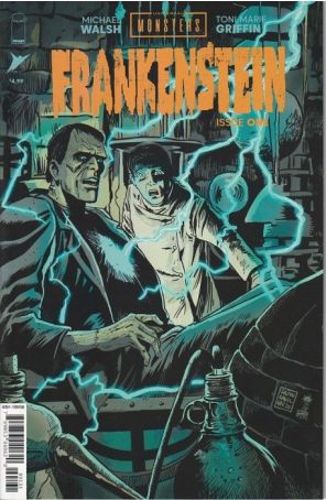 Universal Monsters: Frankenstein (Skybound) 1C published by Image with cover art by Francesco Francavilla
