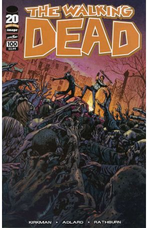 The Walking Dead (Image) 100F published by Image with cover art by Bryan Hitch