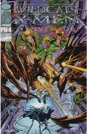 WildC.A.T.s/X-Men: The Silver Age 1A published by Image with cover art by Neal Adams