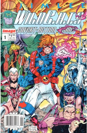 WildC.A.T.s 1 (Newsstand) published by Image with cover art by Jim Lee