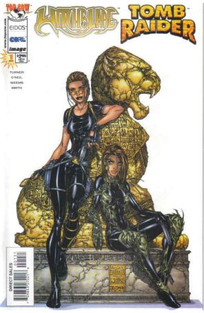 Witchblade/Tomb Raider 1B published by Image with cover art by Michael Turner