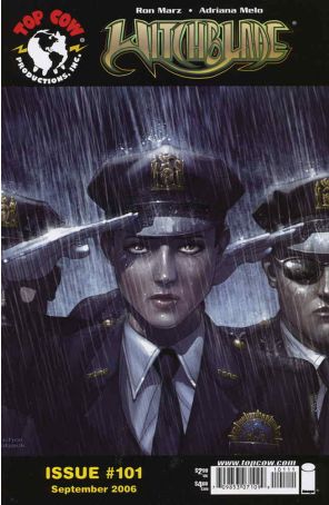 Witchblade 101 published by Image with cover art by Mike Choi