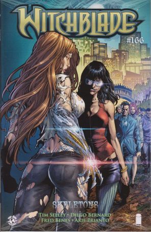 Witchblade 166A published by Image with cover art by Diego Bernard