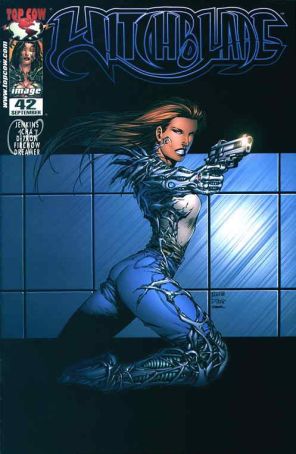 Witchblade 42A published by Image with cover art by Keu Cha