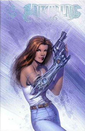 Witchblade 46A published by Image with cover art by Keu Cha