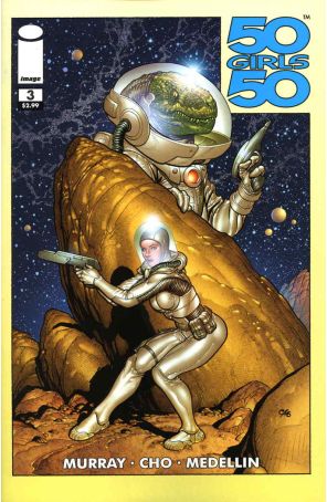 50 Girls 50 3 published by Image with cover art by Frank Cho