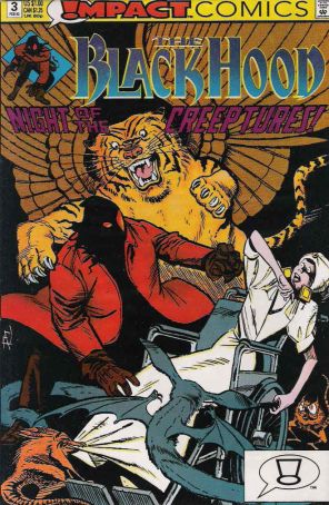 Black Hood 3 published by Impact with cover art by Rick Burchett