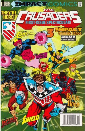 The Crusaders 1 (Newsstand) published by Impact with cover art by Dan Jurgens
