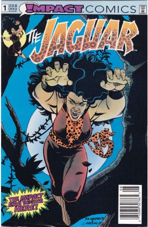 The Jaguar 1 (Newsstand) published by Impact with cover art by David Williams
