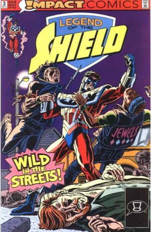 The Legend of the Shield 3 published by Impact with cover art by Grant Miehm