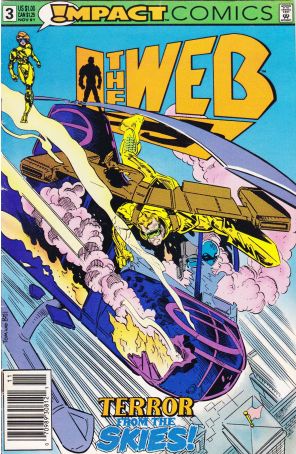 The Web 3 (Newsstand) published by Impact with cover art by Tom Artis
