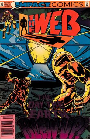 The Web 4 (Newsstand) published by Impact with cover art by Tom Artis