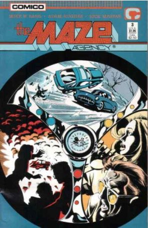 The Maze Agency 3 published by Comico with cover art by Adam Hughes