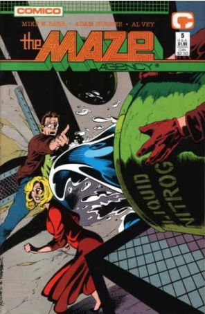 The Maze Agency 5 published by Comico with cover art by Adam Hughes