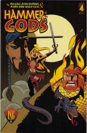 Hammer of the Gods 4 published by Insight with cover art by Michael Avon Oeming