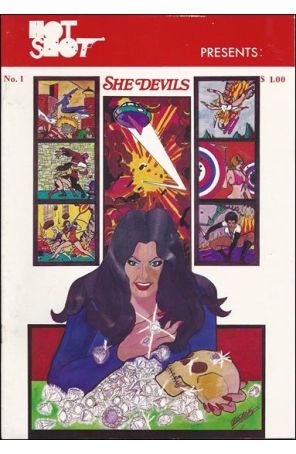 Hot Shot Presents: She Devils 1 published by James Glenn with cover art by George Pérez