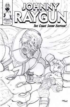 Johnny Raygun: Quarterly 3B published by Jetpack with cover art by Ed McGuinness
