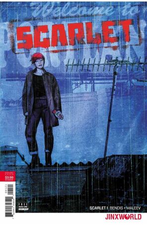 Scarlet (2nd Series) 1A published by Jinxworld with cover art by Michael Gaydos