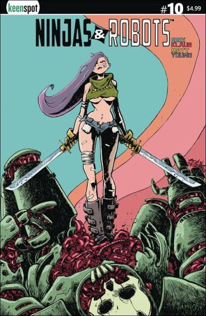 Ninjas And Robots 10C published by Keenspot with cover art by Steven Beezer