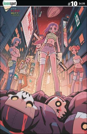Ninjas And Robots 10D published by Keenspot with cover art by Carles Dalmau
