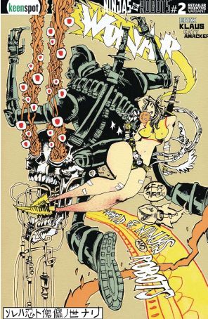 Ninjas And Robots 2E published by Keenspot with cover art by Jim Mahfood