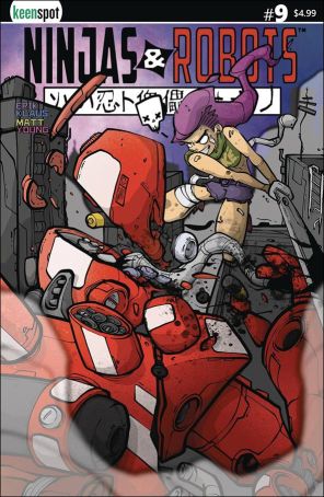 Ninjas And Robots 9B published by Keenspot with cover art by Imrie