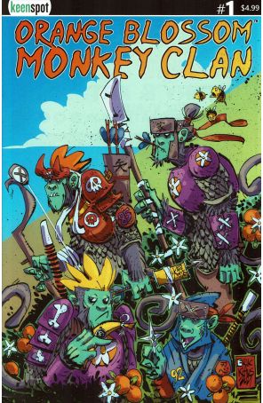 Orange Blossom Monkey Clan 1A published by Keenspot with cover art by Erik Klaus