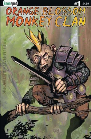 Orange Blossom Monkey Clan 1C published by Keenspot with cover art by Owen Gieni