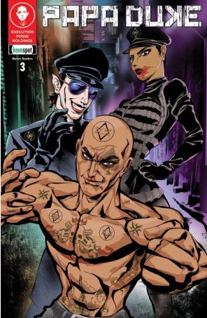 Papa Duke 3C published by Keenspot with cover art by Gershon Villamor