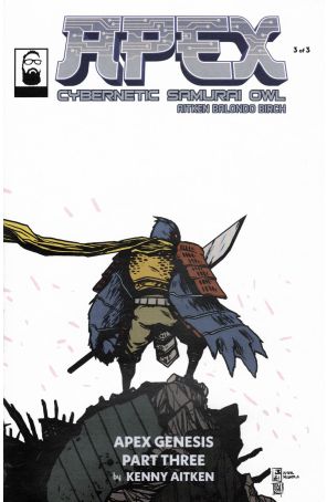 Apex: Cybernetic Samurai Owl 3A published by Kenny Aitken with cover art by Brian Balondo