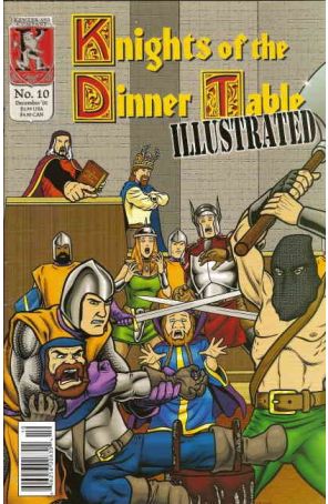 Knights of the Dinner Table Illustrated 10 published by Kenzer and Company with cover art by Brendon Fraim and Brian Fraim